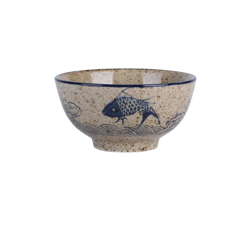 5 Inch Ceramic Rice Bowl – Microwave Safe Cereal & Soup Bowl