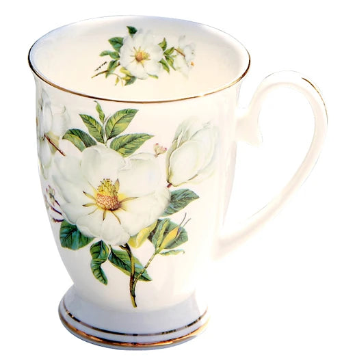 300ML Vintage Floral Porcelain Coffee Mug