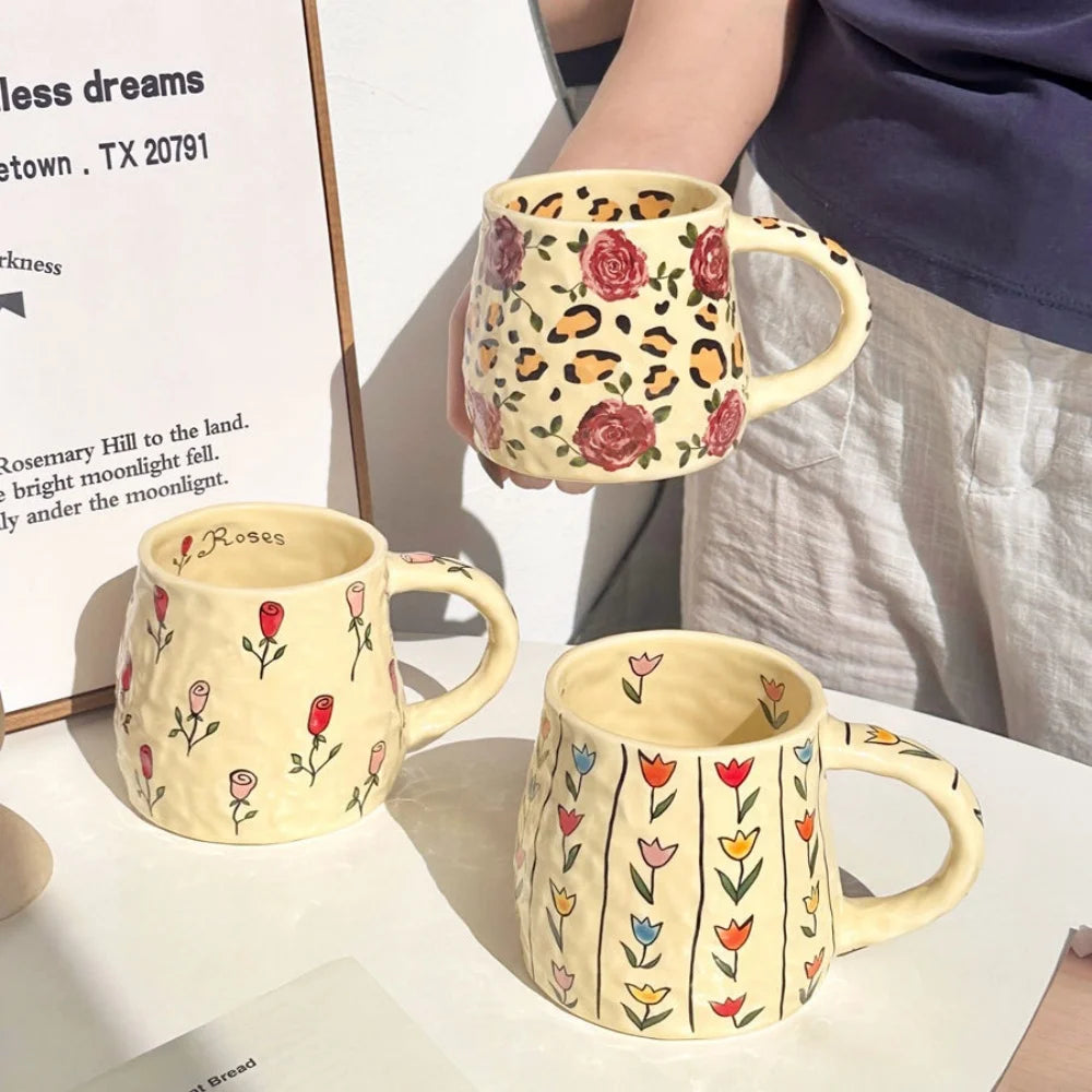 Handmade 380ml Ceramic Coffee Mug – Tea, Hot Chocolate & Breakfast Cup