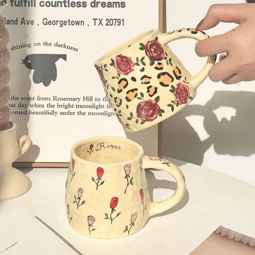 Handmade 380ml Ceramic Coffee Mug – Tea, Hot Chocolate & Breakfast Cup