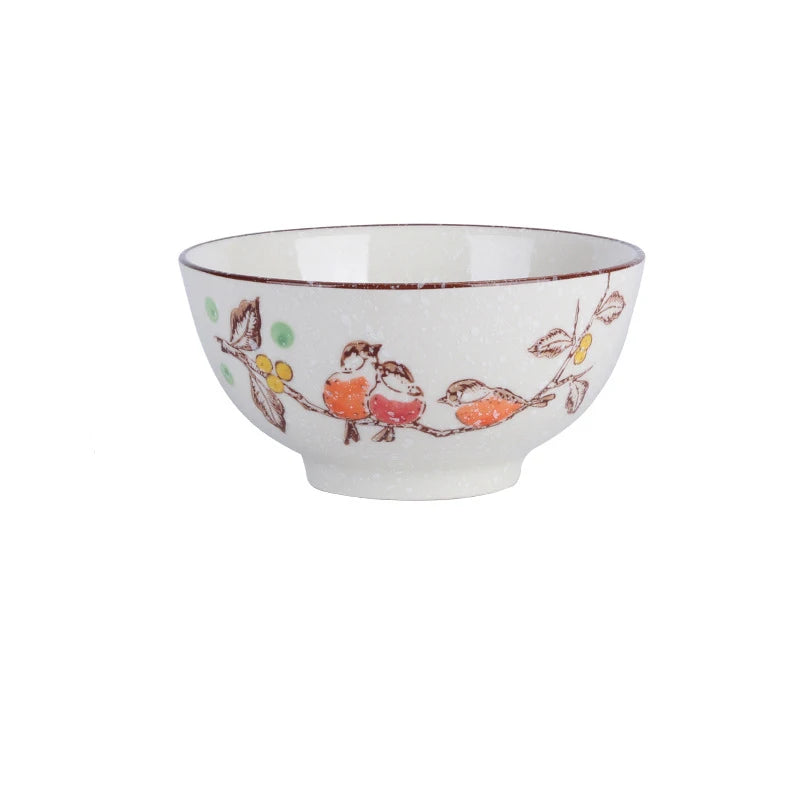 5 Inch Ceramic Rice Bowl – Microwave Safe Cereal & Soup Bowl