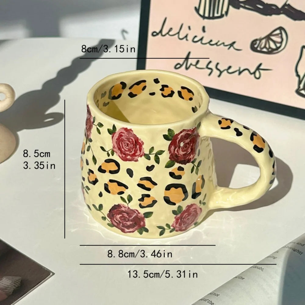 Handmade 380ml Ceramic Coffee Mug – Tea, Hot Chocolate & Breakfast Cup