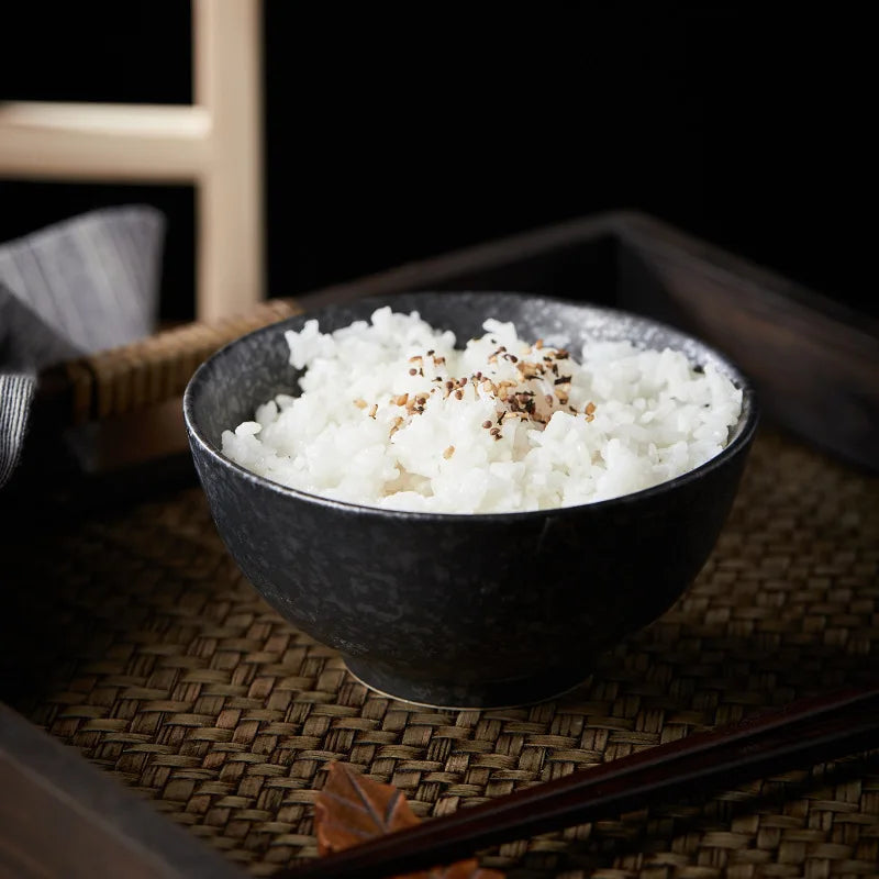 5 Inch Ceramic Rice Bowl – Microwave Safe Cereal & Soup Bowl