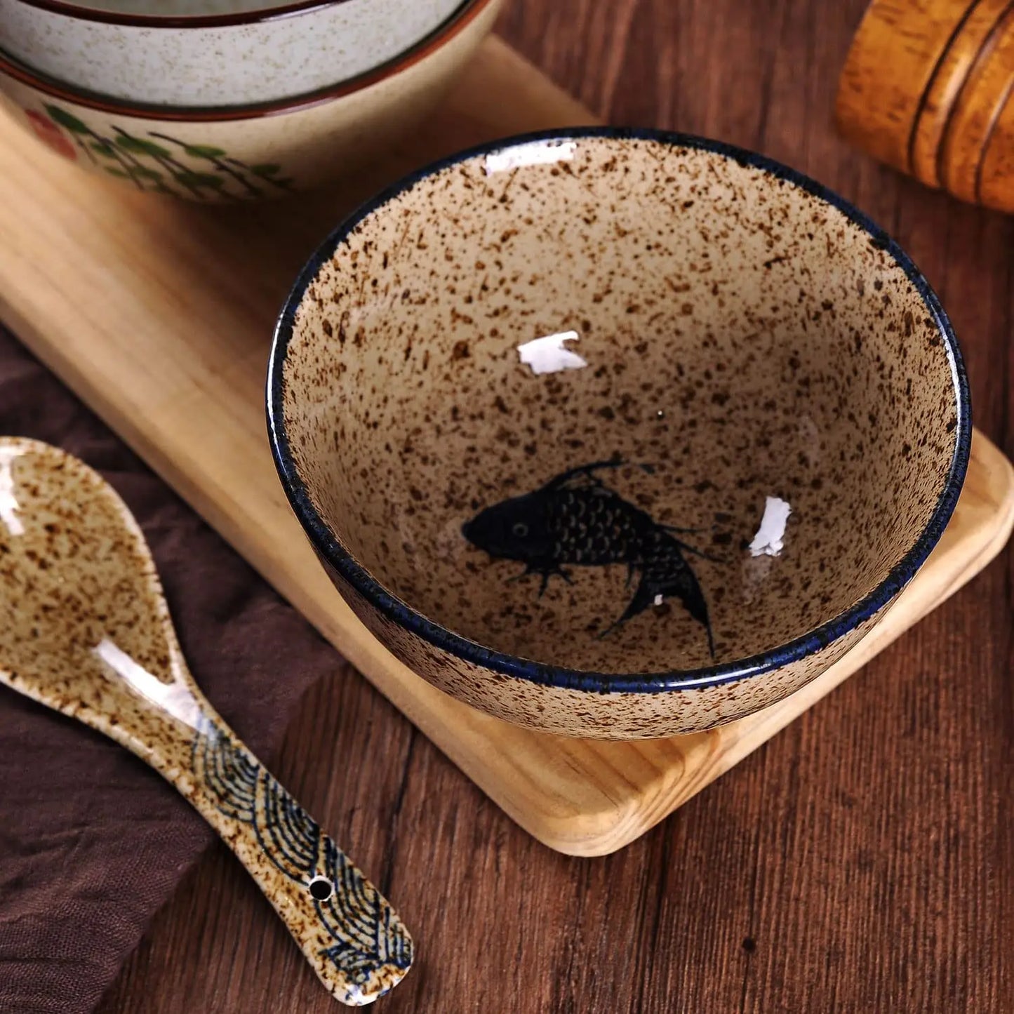 5 Inch Ceramic Rice Bowl – Microwave Safe Cereal & Soup Bowl