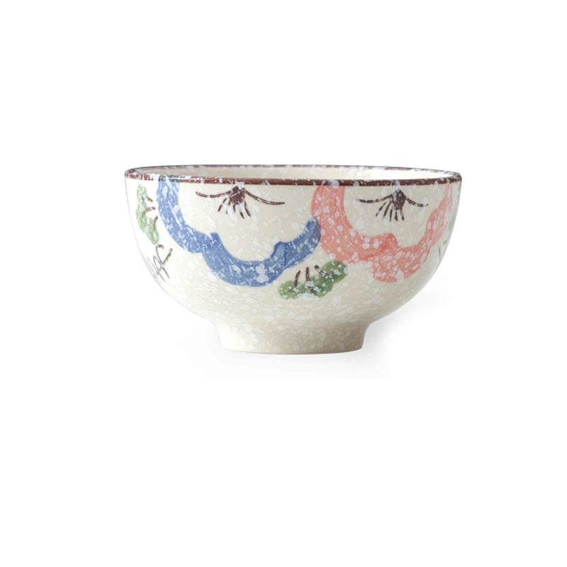 5 Inch Ceramic Rice Bowl – Microwave Safe Cereal & Soup Bowl