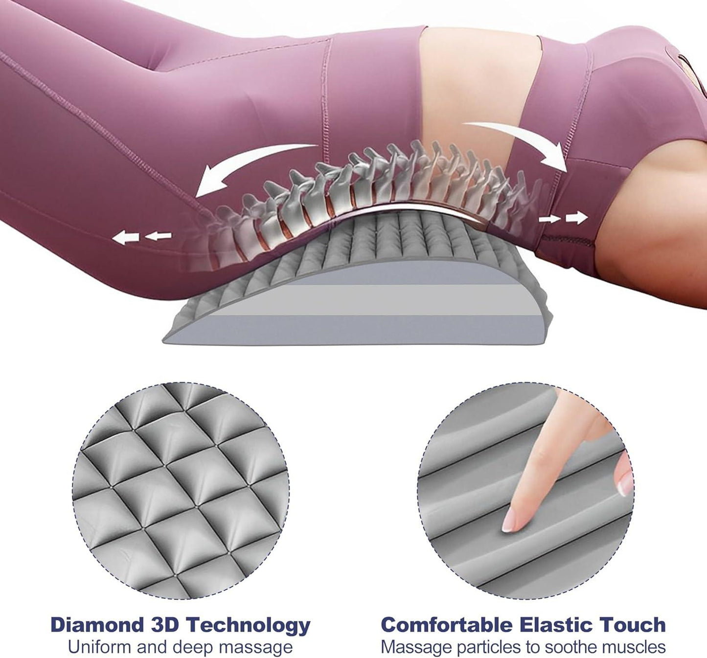 Neck & Back Stretcher for Pain Relief & Posture Support