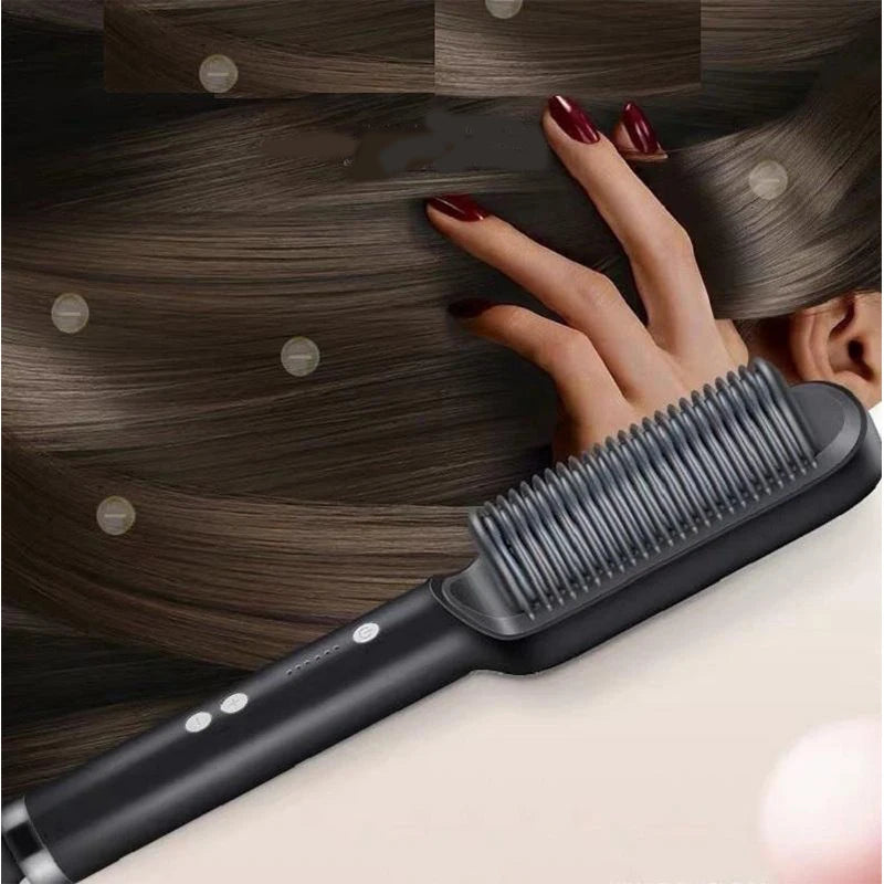 2-in-1 Negative Ion Hair Straightener Comb