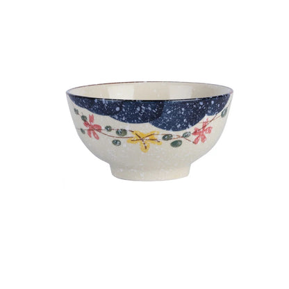 5 Inch Ceramic Rice Bowl – Microwave Safe Cereal & Soup Bowl