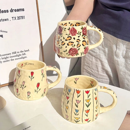 Handmade 380ml Ceramic Coffee Mug – Tea, Hot Chocolate & Breakfast Cup