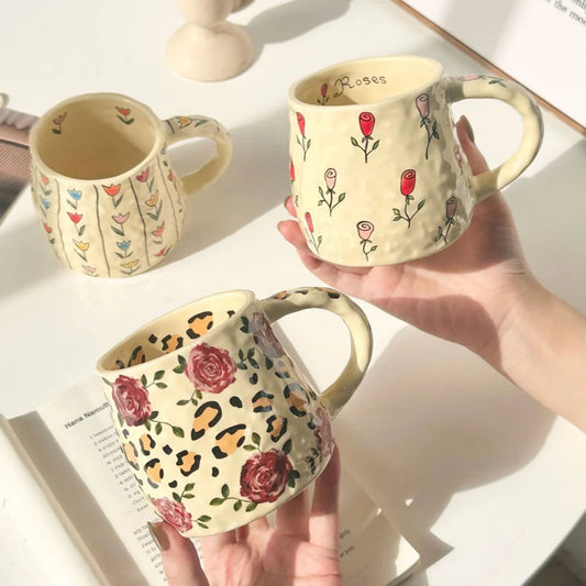 Handmade 380ml Ceramic Coffee Mug – Tea, Hot Chocolate & Breakfast Cup