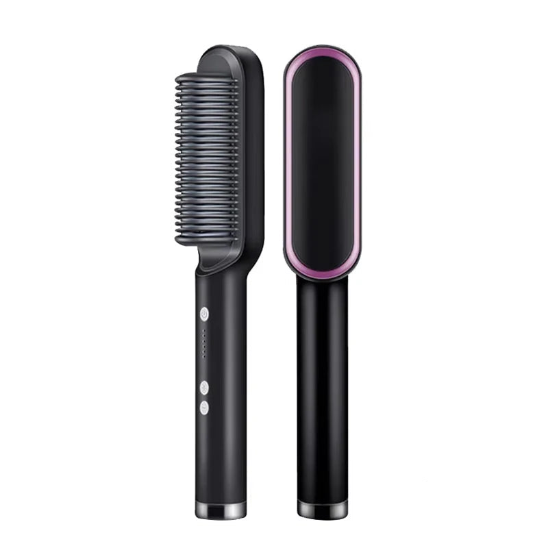 2-in-1 Negative Ion Hair Straightener Comb